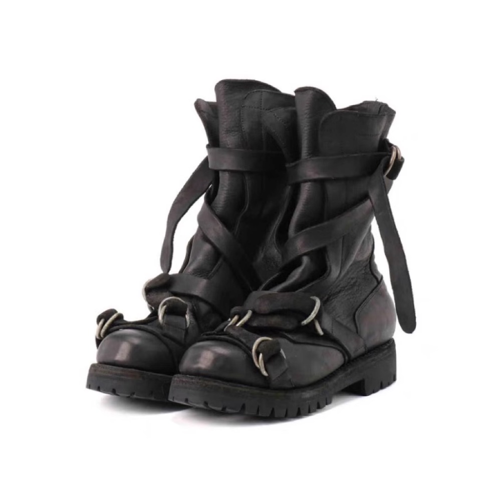 Men'S Accessories Leather - الرجال الجلود دراجة نارية الأحذية فاسق