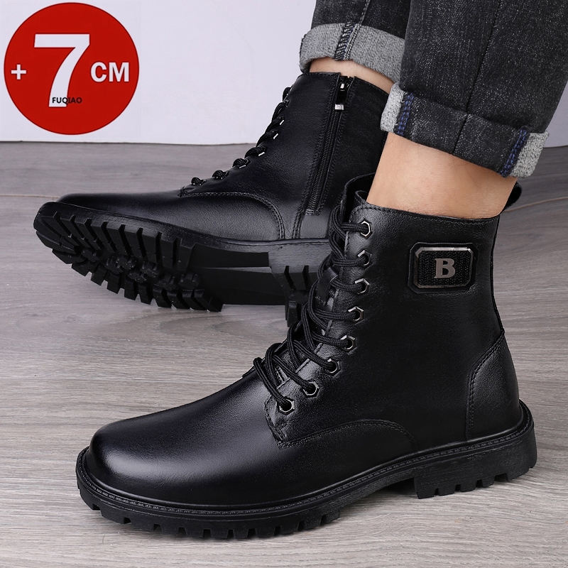 الرجال جلد طبيعي مصعد الأحذية  - مراجعة Men'S Accessories Leather وسعره