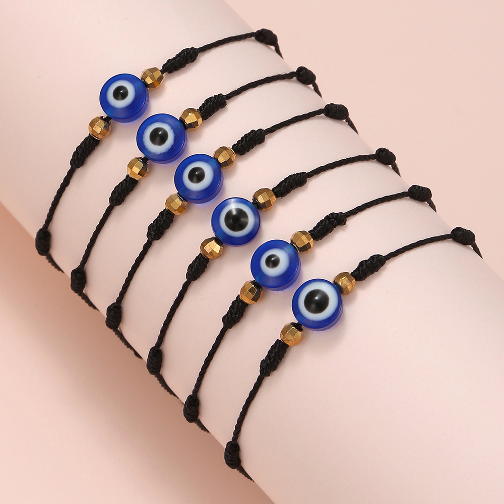 6 قطعة الأزرق عين الشر أساور م - مراجعة Men Accessories Evil Eye وسعره