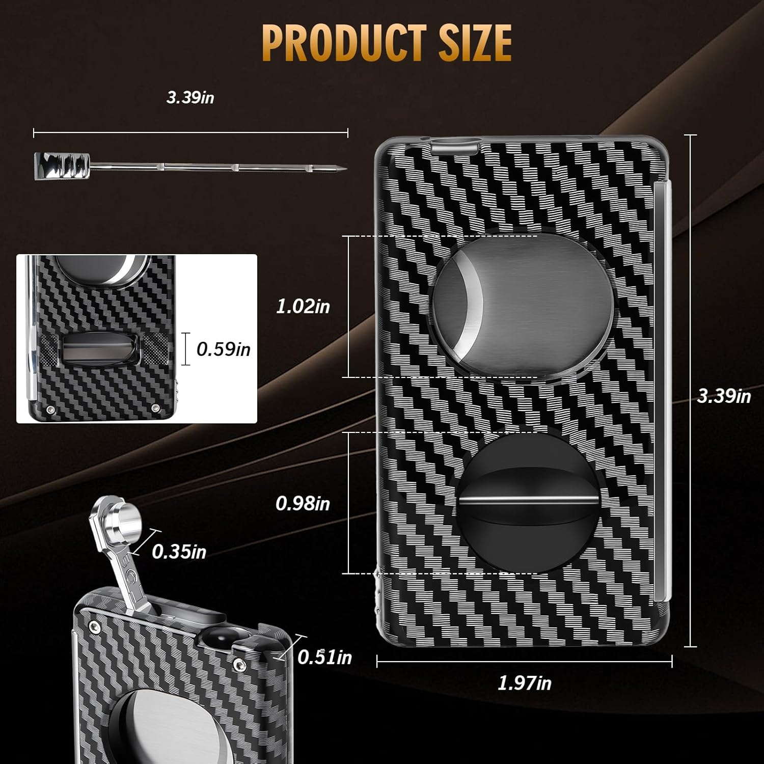 مجموعة قطع السيجار 5 في 1، قاط - مراجعة Cigar Cutter Set وسعره