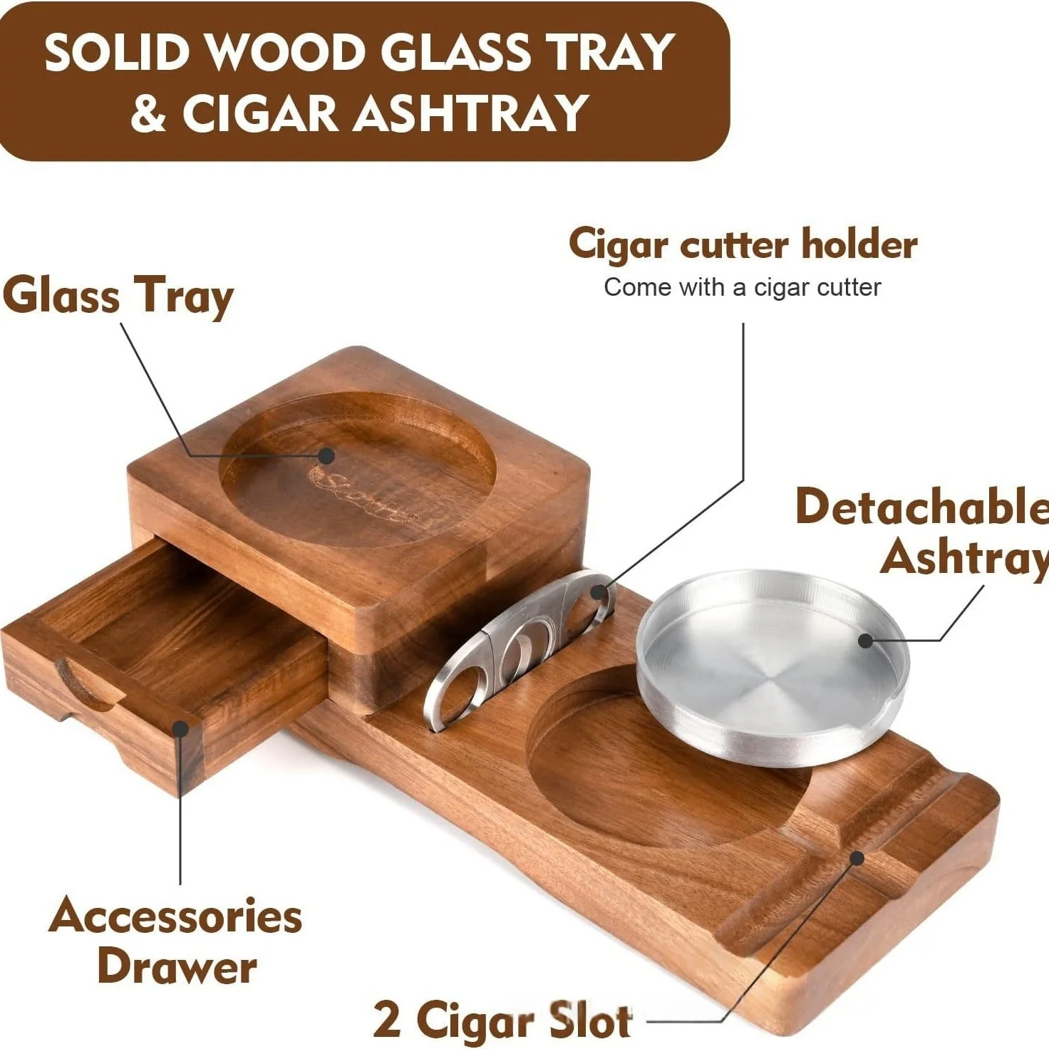 صندوق إكسسوارات السيجار الفاخر - مراجعة Cigar Cutter Set وسعره