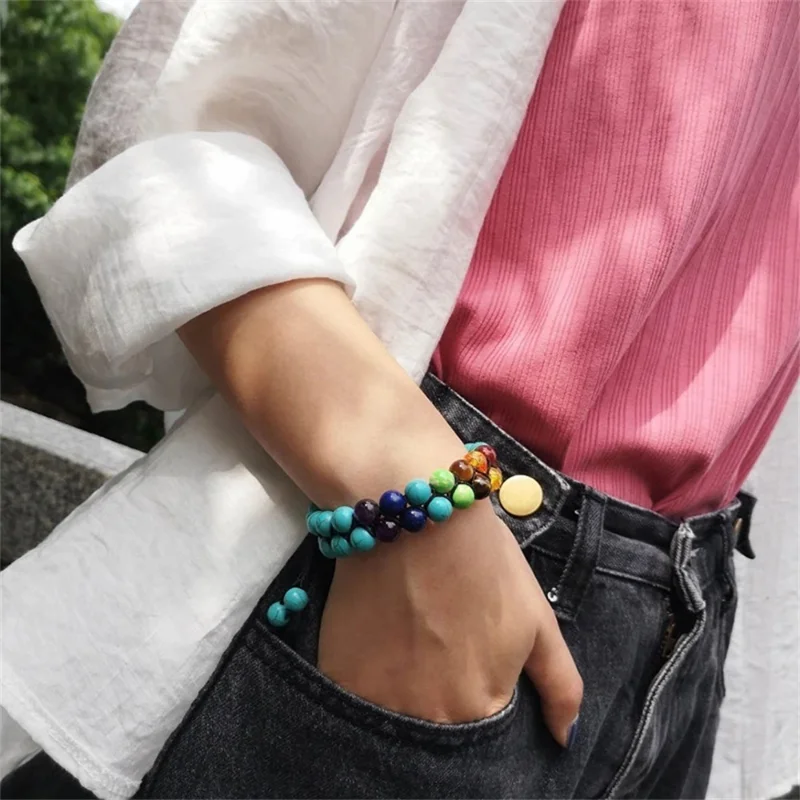 طبقة مزدوجة 7 شقرا أساور للنسا - مراجعة Men Accessories India وسعره