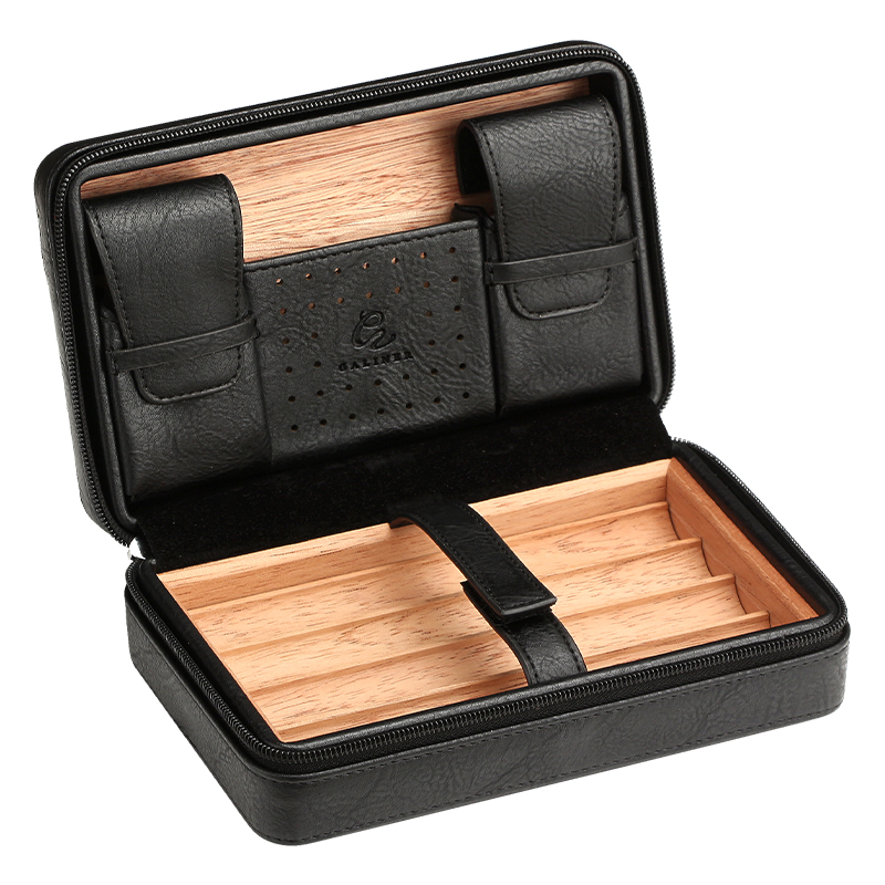 GALINER الجلود السيجار هوميدور - مراجعة Cigar Cutter Set وسعره