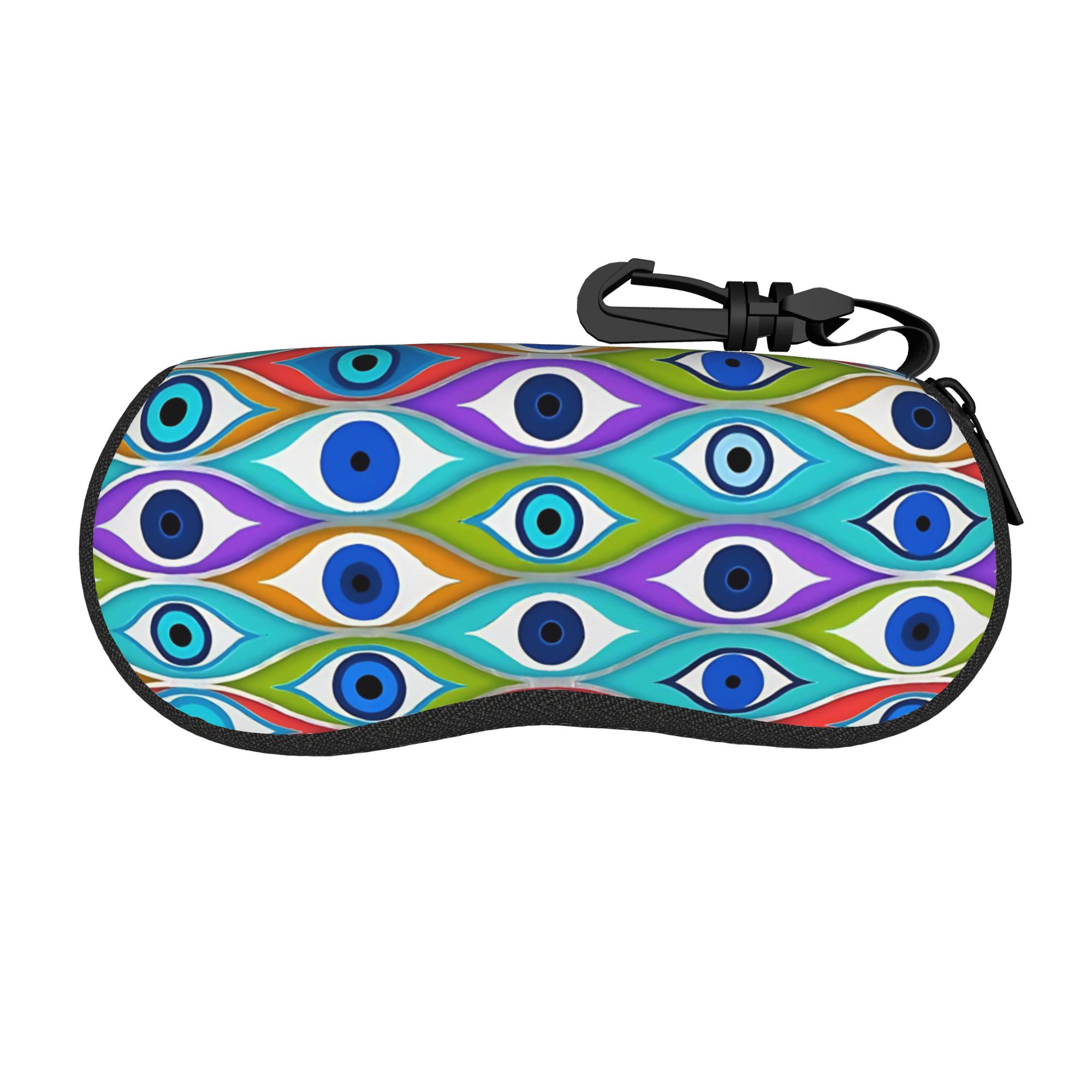 حافظة نظارات ملونة بنمط العين  - مراجعة Men Accessories Evil Eye وسعره