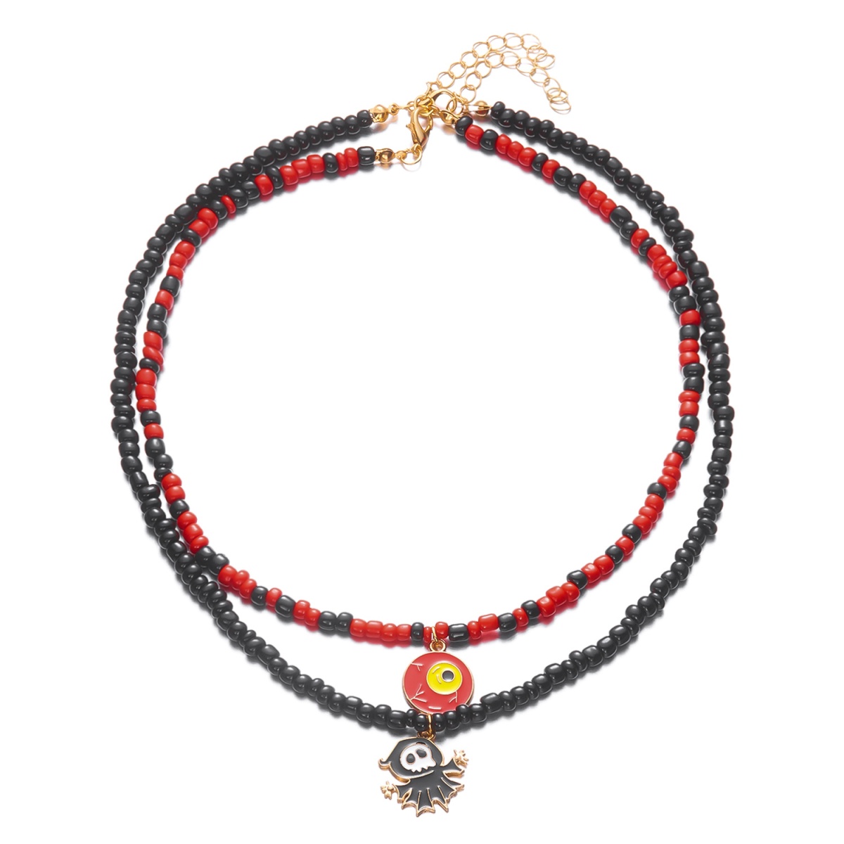 طبقة مزدوجة عين الشر قلادة قلا - مراجعة Men Accessories Evil Eye وسعره