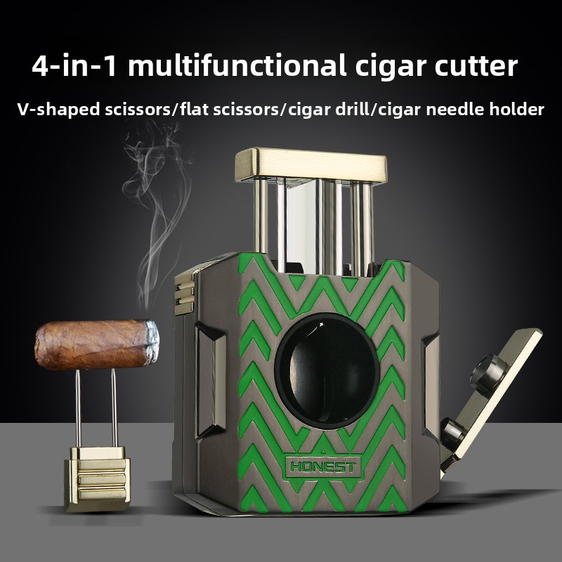 مجموعة أدوات السيجار HONEST 4  - مراجعة Cigar Cutter Set وسعره