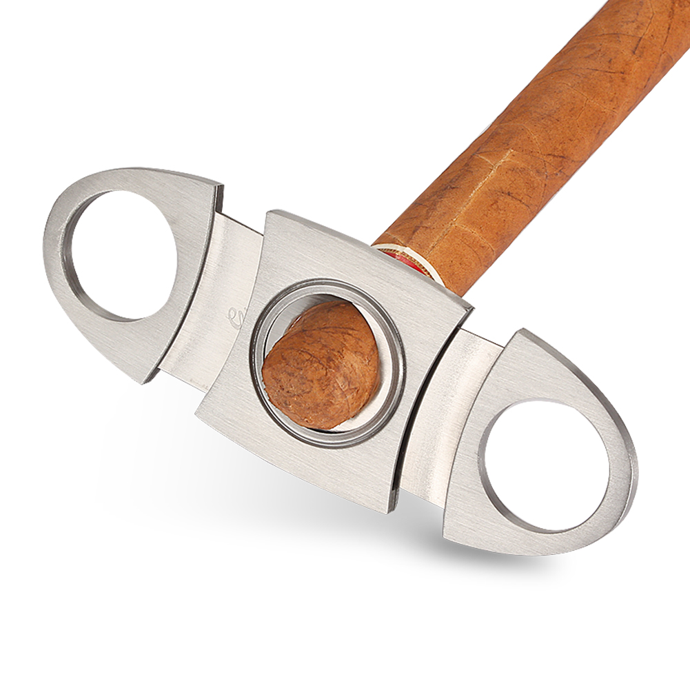 الفاخرة ولاعة السيجار الشعلة ي - مراجعة Cigar Cutter Set وسعره