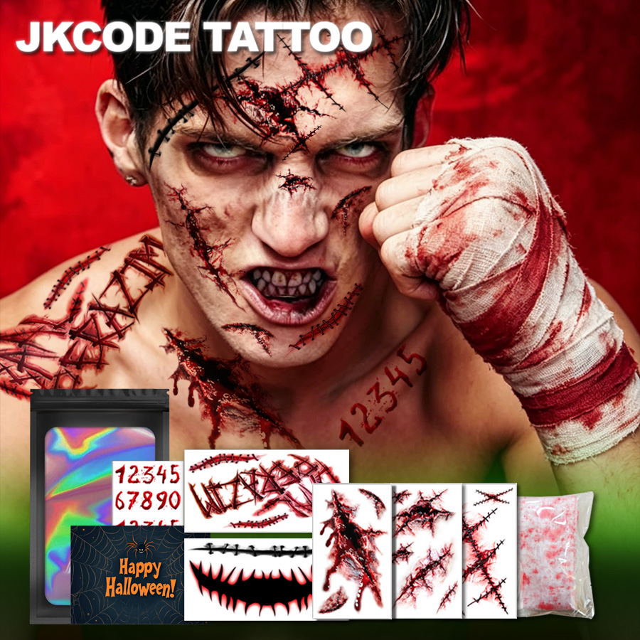 أزياء الهالوين المرعبة، صندوق  - مراجعة Men Accessories Combo Gift وسعره
