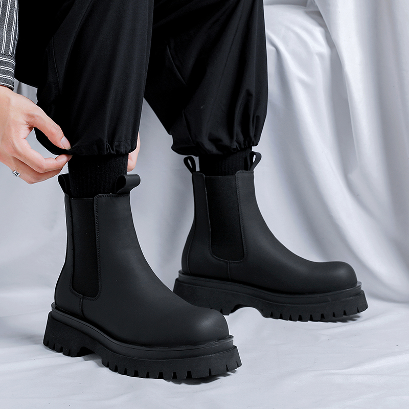 2026 بوتات رجالية سوداء عالية  - مراجعة Men'S Accessories Leather وسعره